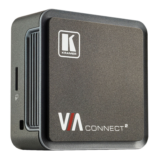 Kramer VIA Connect2 Quick Start Manual