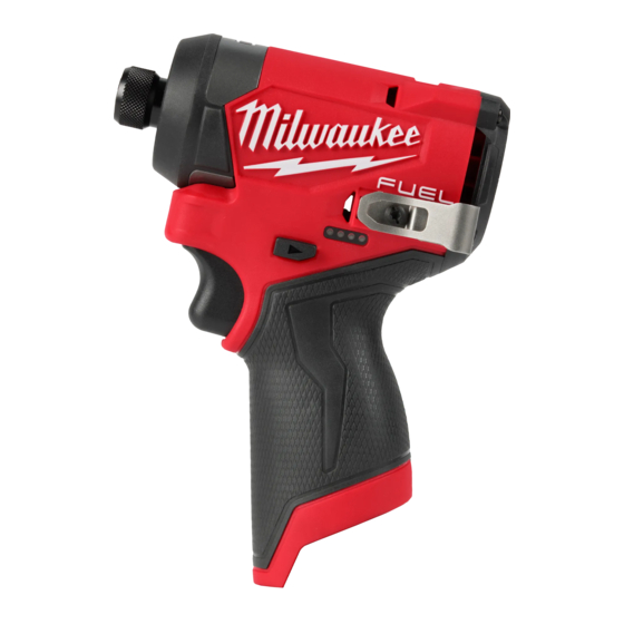 Milwaukee 3453-20 Cordless Impact Driver Manuals