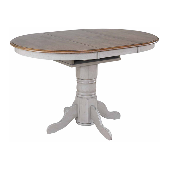 Sunset Furniture Sunset Trading DLU-CG-TP-4260-GO-T Assembly Instruction