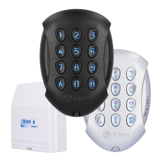 CDVI Digicode GALEOBT GALEO BLACK Manual