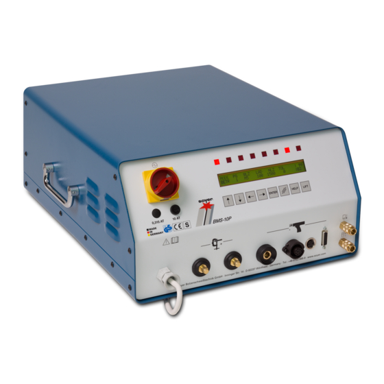 Soyer BMS-10P Operating Instructions Manual