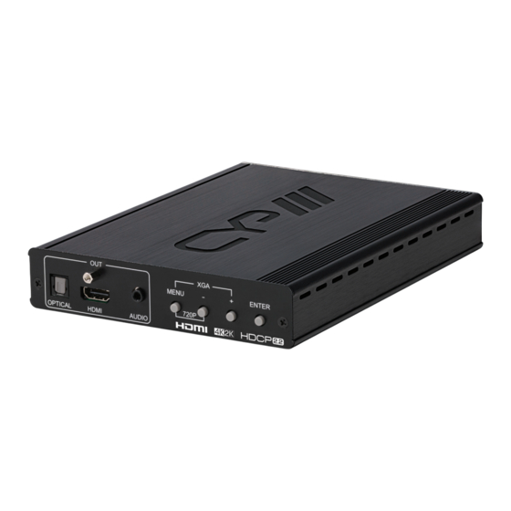 CYP SY-HDVGA-4K22 Operation Manual