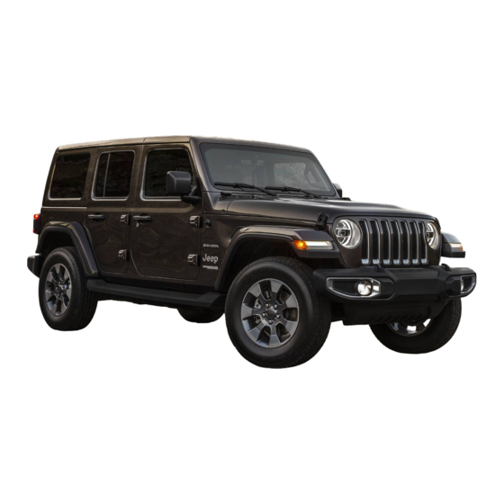 Jeep 2018 WRANGLER Quick Reference Manual