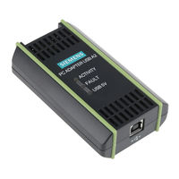 Siemens SIMATIC PC Adapter USB Manual