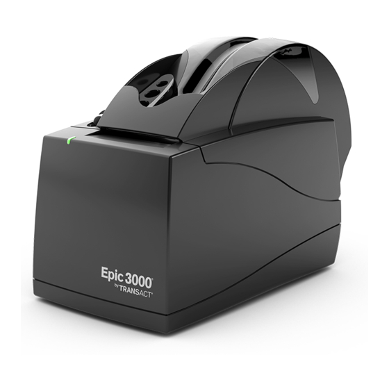 TRANSACT EPIC 3000 PRINTER PROGRAMMER'S MANUAL ManualsLib