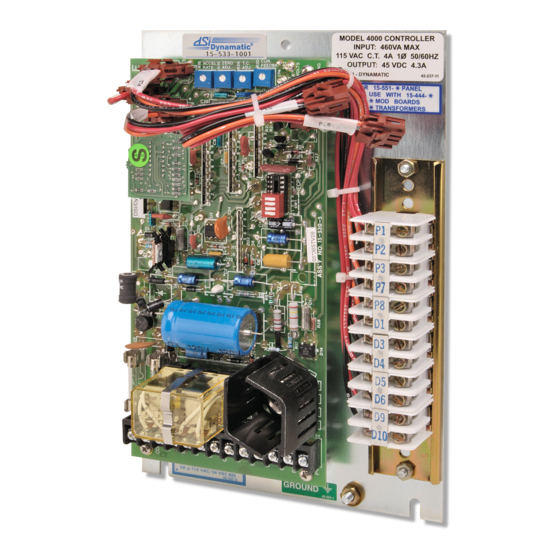 DYNAMATIC 4050 CONTROLLER INSTRUCTION MANUAL ManualsLib