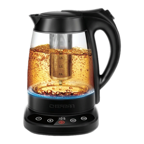 Chefman Fast-Boil 1.2L Electric Kettle with Tea Infuser