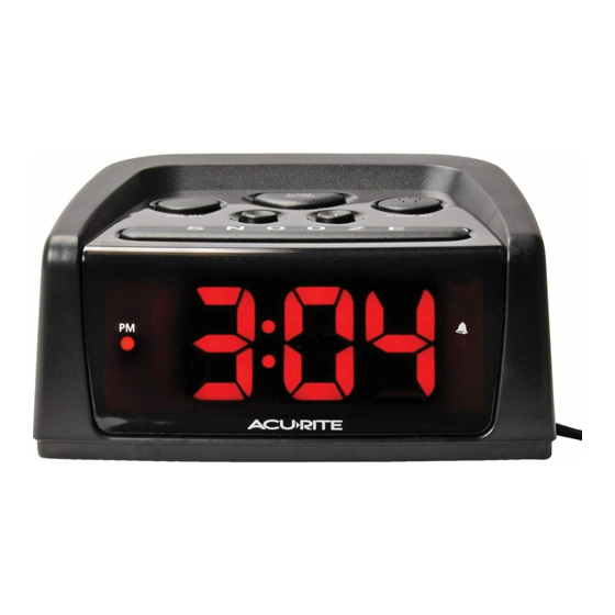 ACURITE INTELLITIME 13019W2 ALARM CLOCK INSTRUCTION MANUAL ManualsLib
