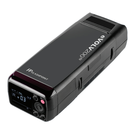 FLASHPOINT EVOLV 200 R2 CAMERA FLASH INSTRUCTION MANUAL | ManualsLib