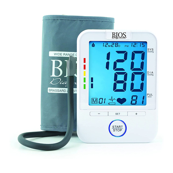 bios blood pressure monitor manual