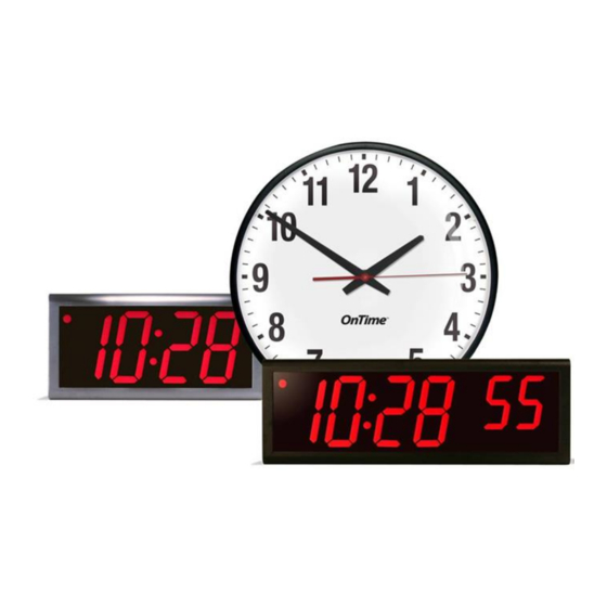 Novanex Inova Ontime Clock Installation And User Manual Manualslib