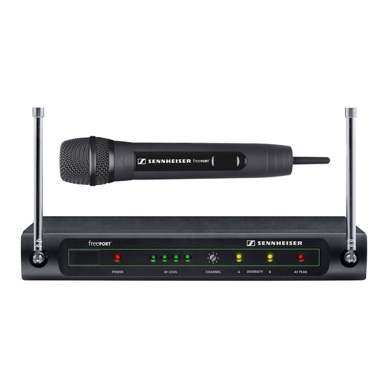 SENNHEISER FREEPORT MICROPHONE SYSTEM INSTRUCTIONS FOR USE MANUAL