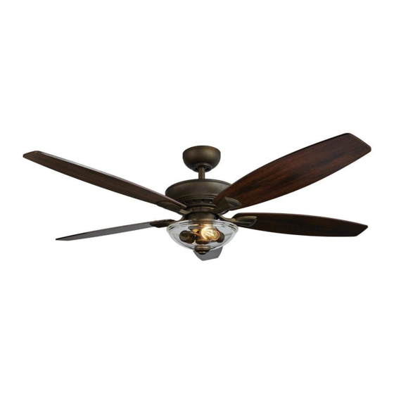 Home Decorators Collection Connor 51847 Fan Use And Care Manual Manualslib - Home Decorators Collection Ceiling Fan Instructions