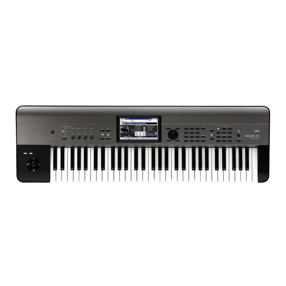 Korg Krome EX Supplementary Manual