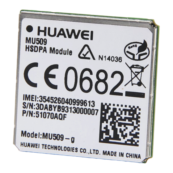 Huawei MU509 Series Hardware Manual