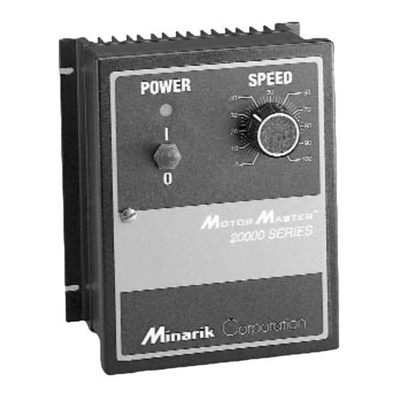 Minarik MM23101B User Manual