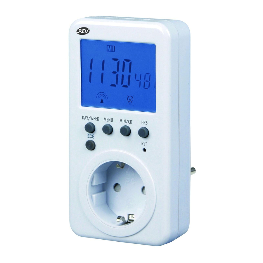 REV 25510 - Electronic Weekly Timer Manual