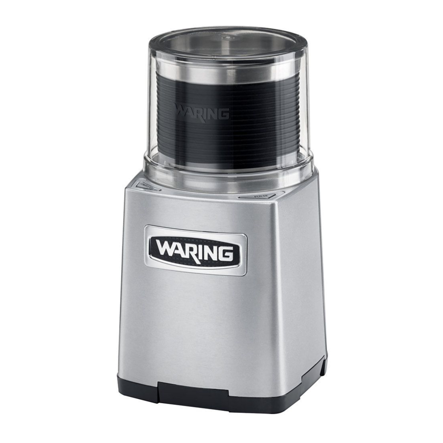 WARING COMMERRCIAL WSG60 - 3-Cup Spice Grinder Manual