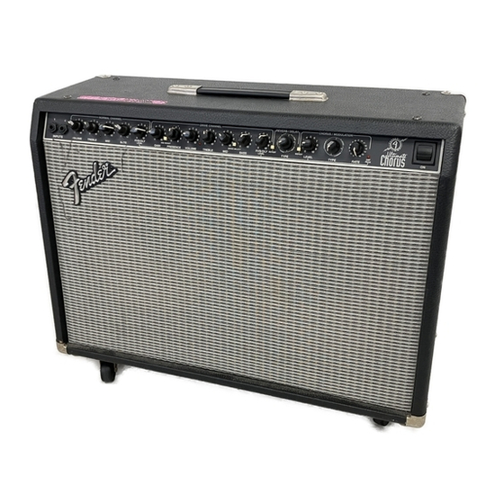 Fender Stereo Amplifier Operating Instructions Manual