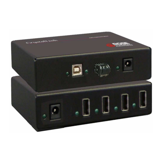 Rose electronics CrystalLink USB Fiber Installation And Operation Manual