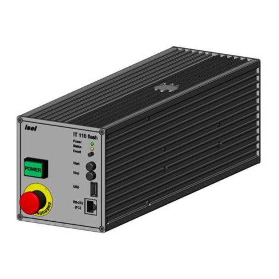 Isel IT116 flash Operating	 Instruction