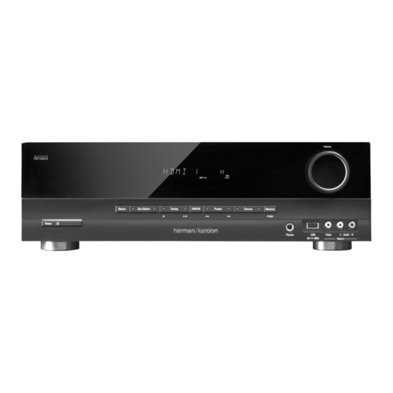 Harman Kardon AVR 700 Quick Start Manual