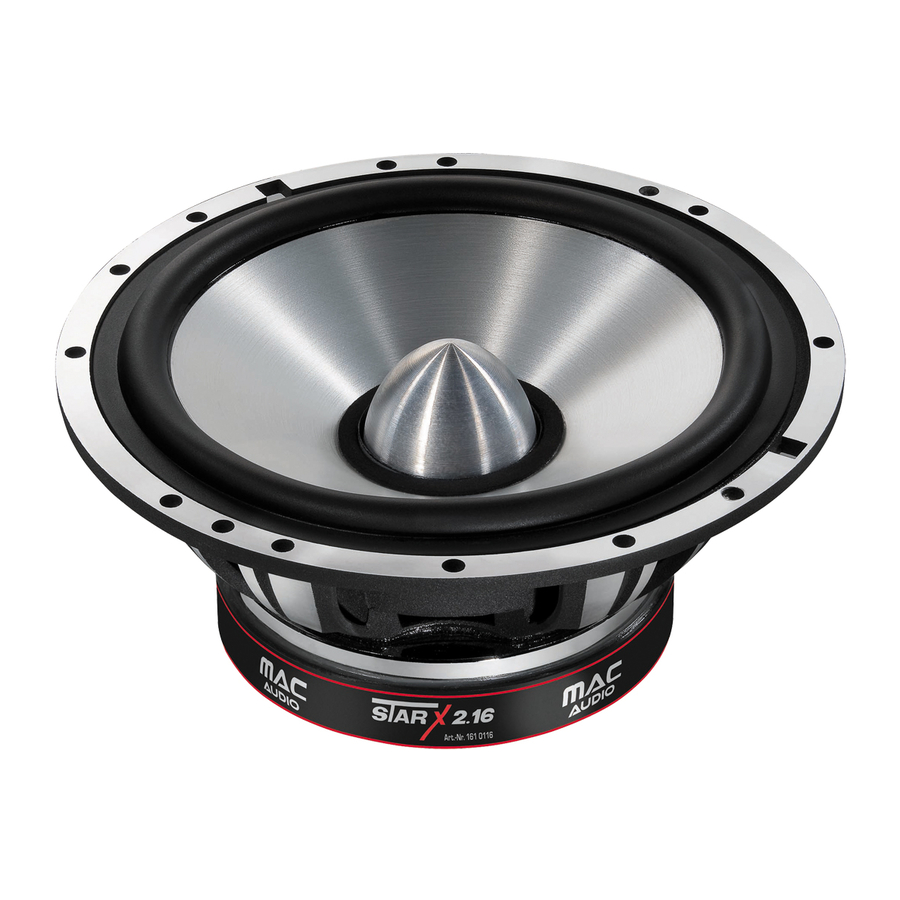 MAC Audio StarX 2.16 Owner's Manual