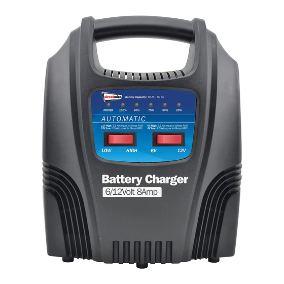 STREETWIZE SWBCLED8 BATTERY CHARGER INSTRUCTIONS ManualsLib