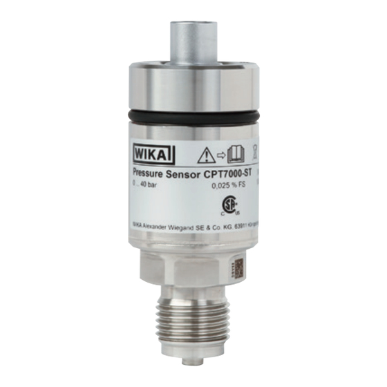 WIKA CPT7000 OPERATING INSTRUCTIONS MANUAL Pdf Download ManualsLib