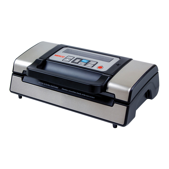 NESCO VS12 FOOD SAVER CARE/USE MANUAL ManualsLib