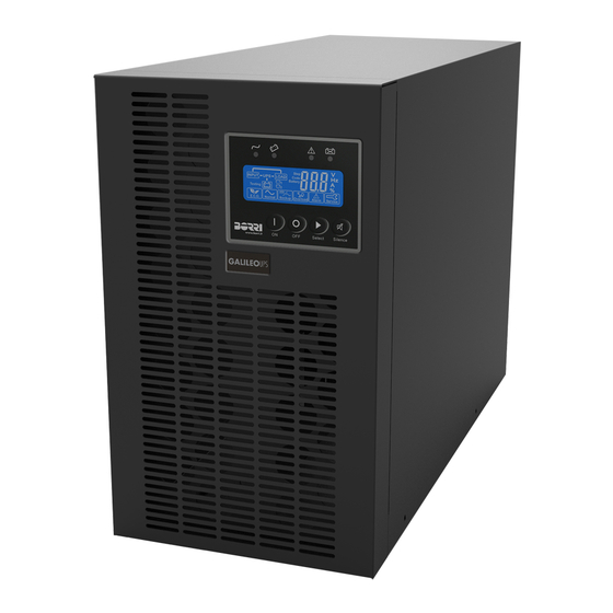 BORRI GALILEO RT 1 KVA UPS USER MANUAL ManualsLib