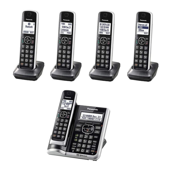 PANASONIC HD LINK2CELL KX-TG885SK CORDLESS TELEPHONE OPERATING ...