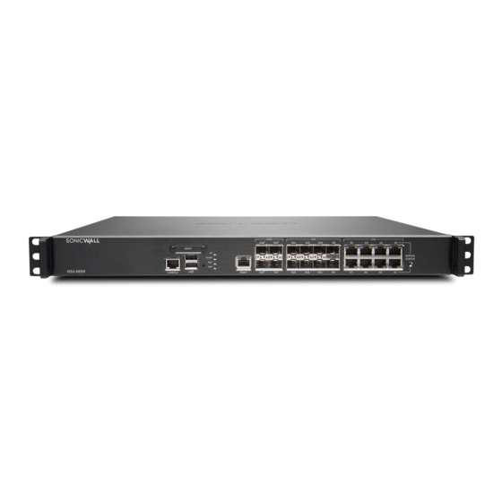 DELL SONICWALL NSA 6600 FIREWALL GETTING STARTED MANUAL | ManualsLib