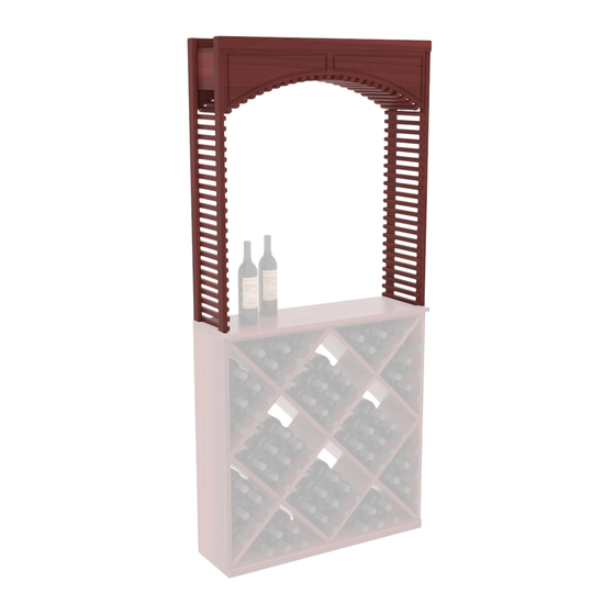 WINE RACKS AMERICA DECORATIVE CELLAR ARCH INDOOR FURNISHING ASSEMBLY