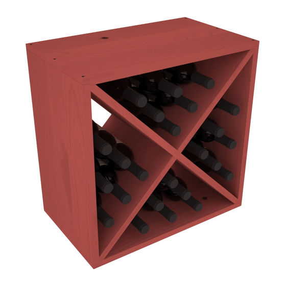 WINE RACKS AMERICA WINE STORAGE CUBE INDOOR FURNISHING ASSEMBLY MANUAL