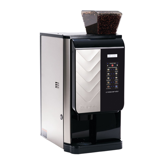 BUNN CRESCENDO SERIES COFFEE MAKER INSTALLATION & OPERATING MANUAL