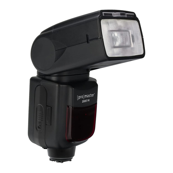 PROMASTER 200ST-R CAMERA FLASH INSTRUCTION MANUAL | ManualsLib