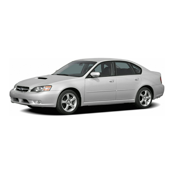 Subaru Legacy 2005 Service Manual