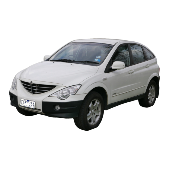 SSANGYONG Actyon 2008.01 Manual