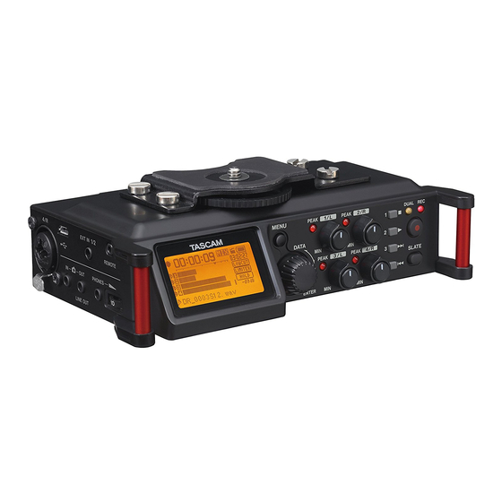 Tascam DR-70D Reference Manual