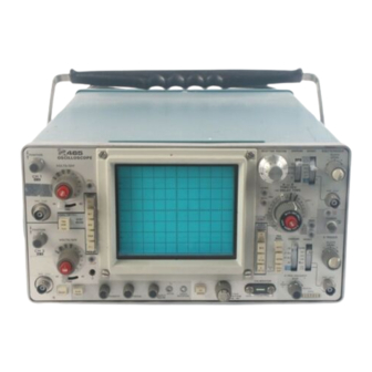 Tektronix 465 Oscilloscope with options Instruction Manual operation & Service 