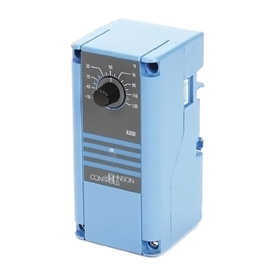 JOHNSON CONTROLS SYSTEM 350 A350A TEMPERATURE CONTROLLER TECHNICAL