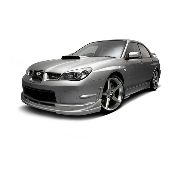 Subaru IMPREZA GD 2007 Series Manual