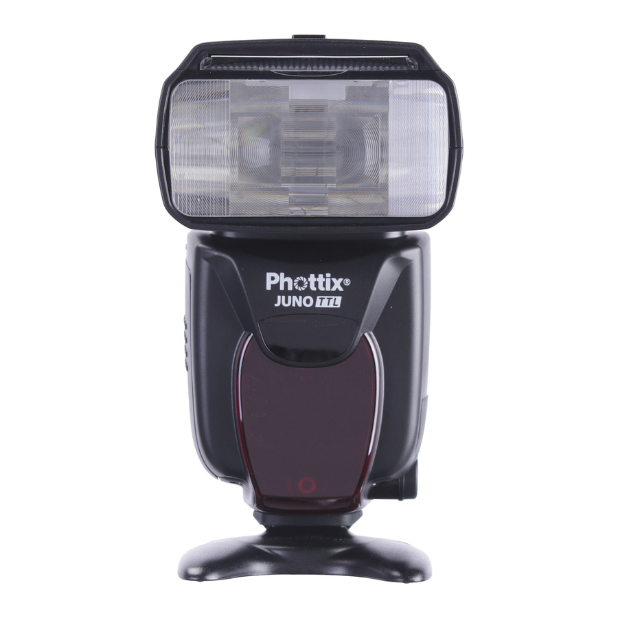 PHOTTIX JUNO TTL CAMERA FLASH INSTRUCTION MANUAL | ManualsLib