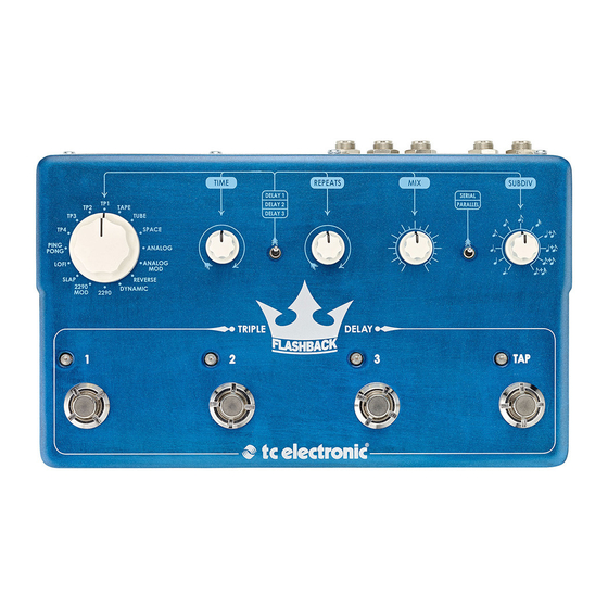 TC ELECTRONIC FLASHBACK TRIPLE DELAY MUSIC