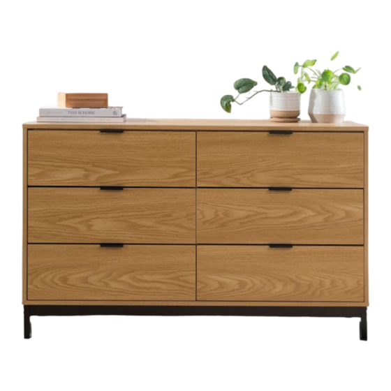 Mocka Jack Six Drawer Assembly Instructions Manual
