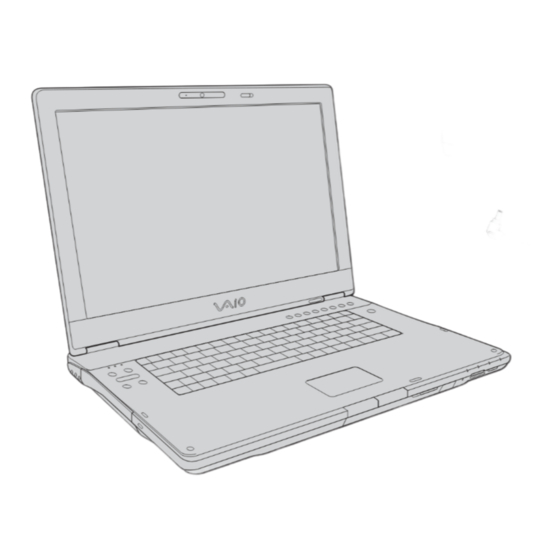 Sony VAIO VGN-AR300 Series Quick Start Manual