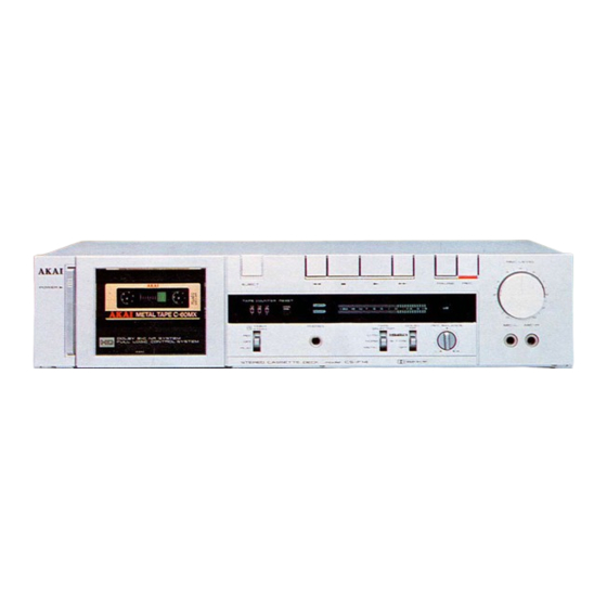 Akai CS-F14 Manual