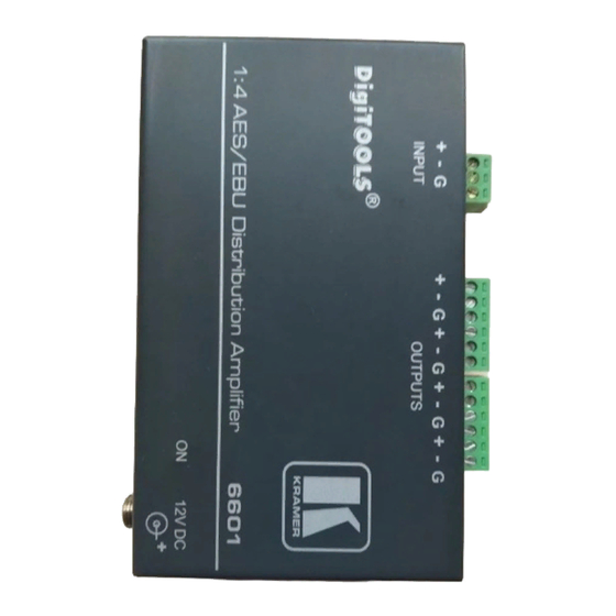 Kramer 6601 User Manual