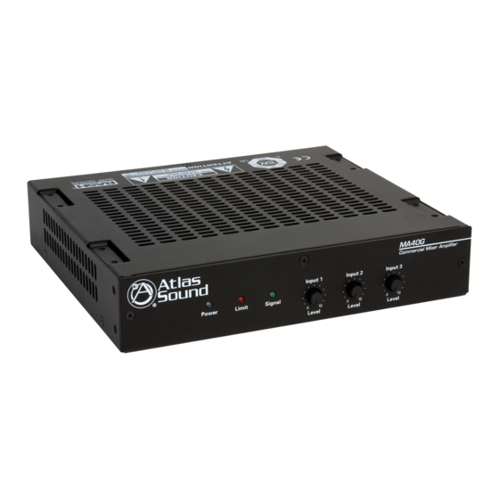 Atlas MA40G Owner's Manual
